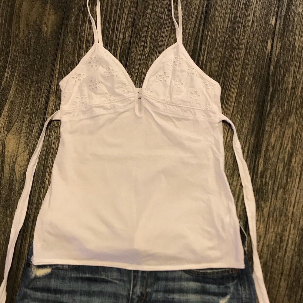 White Spaghetti Strap Shirt.